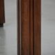 Antique French farmhouse table with two drawers and an extendable leaf.