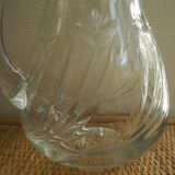 old pitcher carafe cut crystal art table vintage crystal pitcher