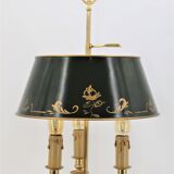 golden massive bronze bouillotte lamp