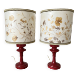 Pair of vintage bedside lamps