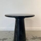 Black marble side table