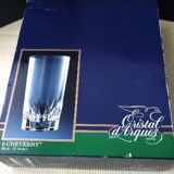 Set of 6 Cristal d'Arques Cheverny water or orangeade glasses