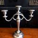 Pair of Victorian chandeliers in Silver Metal English