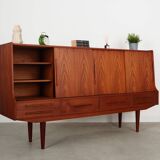 Teak highboard, Danish design, 1960s, production: Denmark