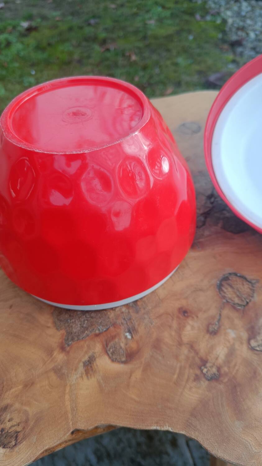 Vintage strawberry ice bucket