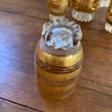 Vintage golden orangeade service.