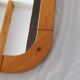 Wood square mirror vintage tour 64x64cm