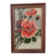 Vintage oil painting of flowers, two roses,  signed Trosset, 1942