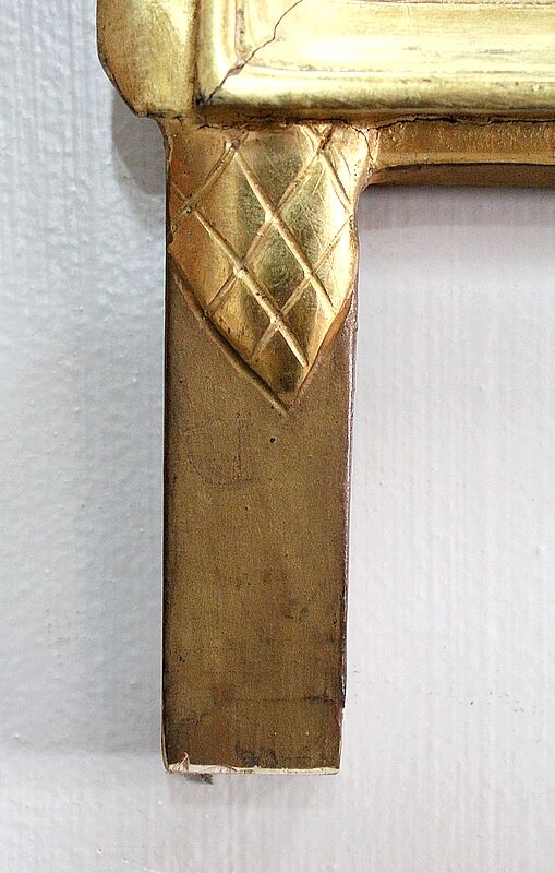 Miroir en bois doré, style Louis XVl, début XXe