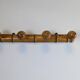 Vintage bamboo wall hook with 4 hooks – bohemian chic style
