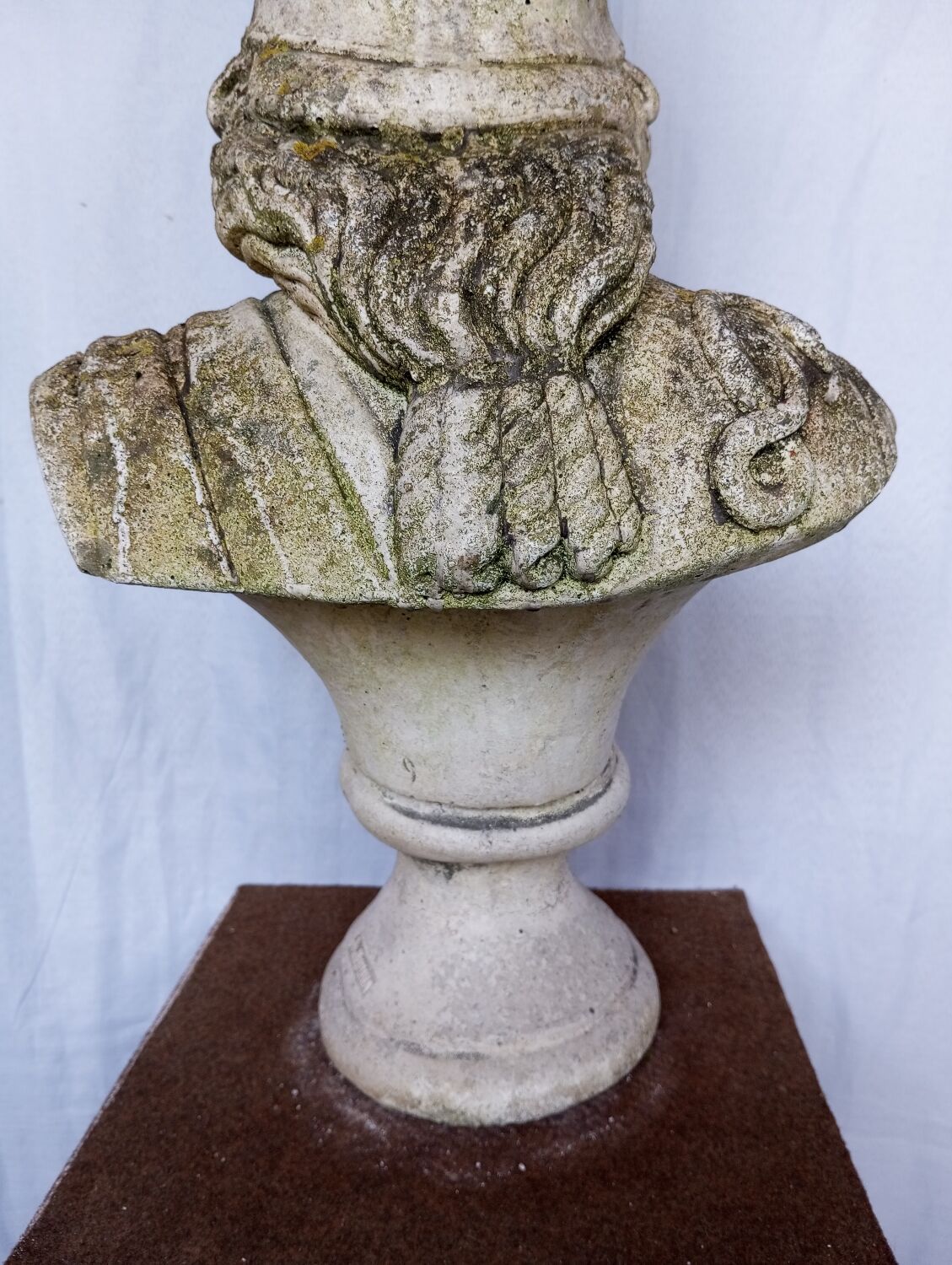 Bust of Minerva in reconstituted stone