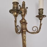 Louis XVI style bronze wall lamp