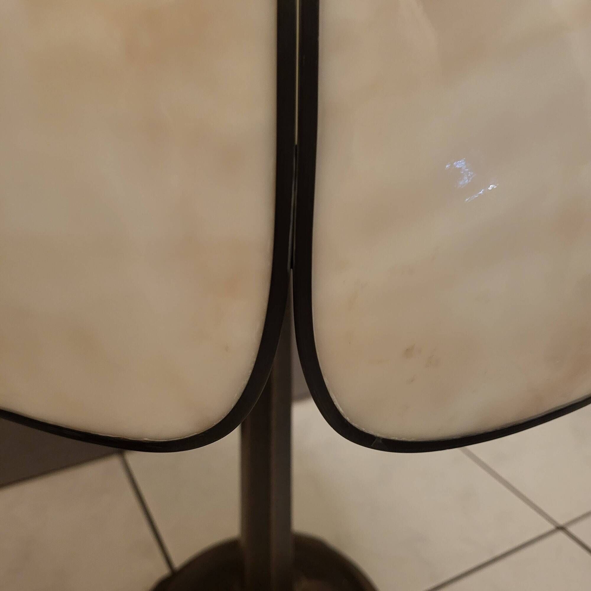 Art Deco mushroom lamp, Tiffany by Honsel Leuchten, 1970