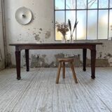 Solid oak farmhouse table 185cm