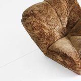 Vintage italian armchair velvet 1970s
