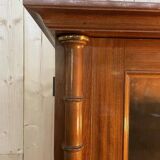 Bookcase - English display cabinet in mahogany and brass