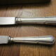 24 silver metal knives ercuis