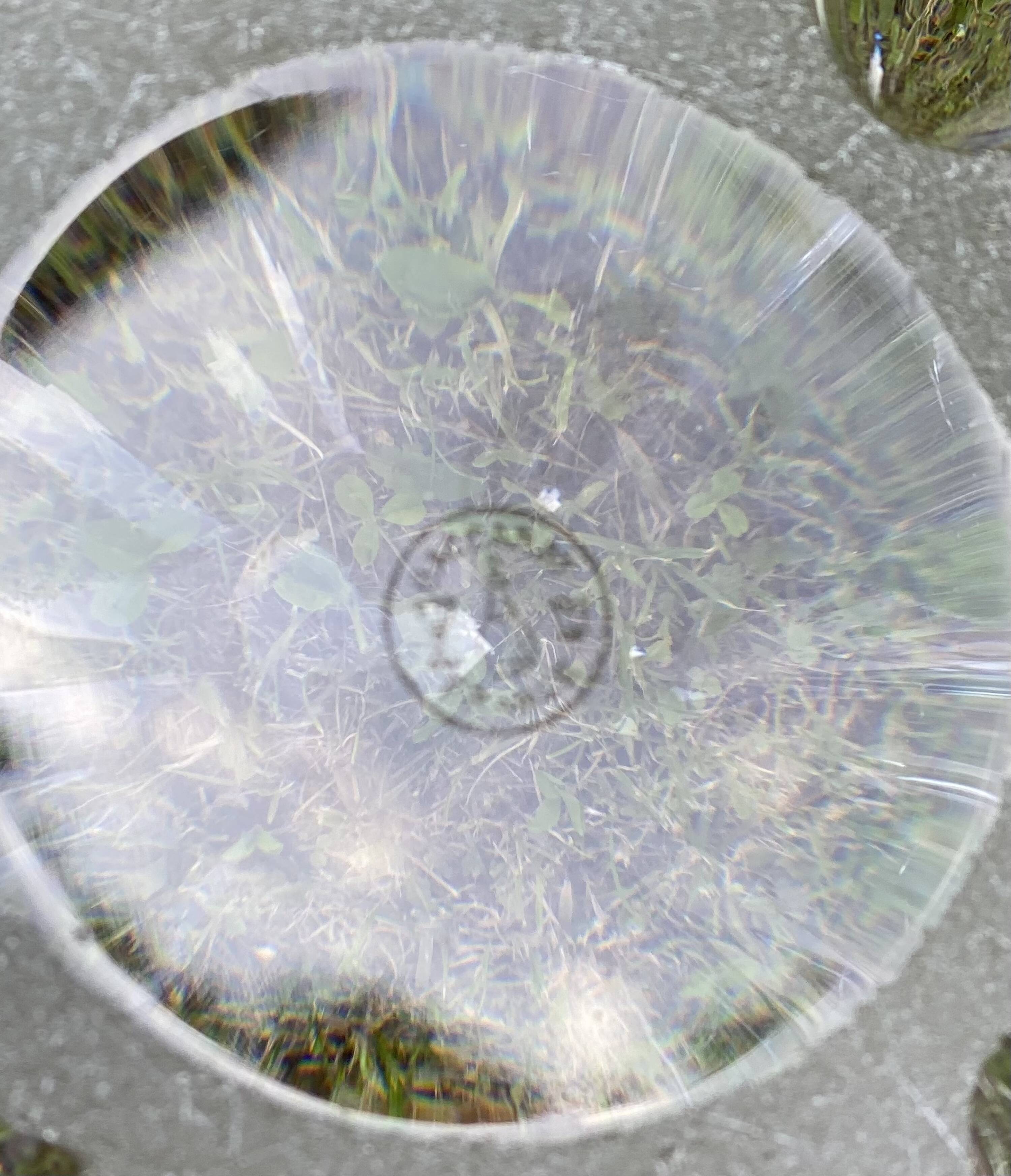 Baccarat crystal star cup vintage centerpiece 1960