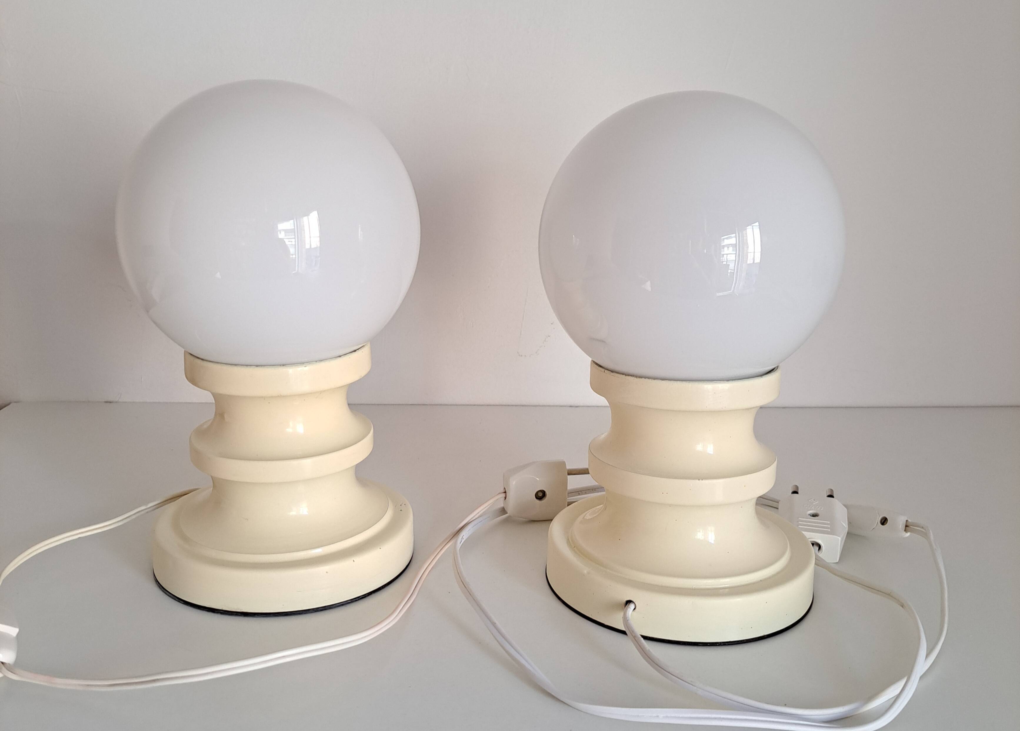 Pair of bedside lamps