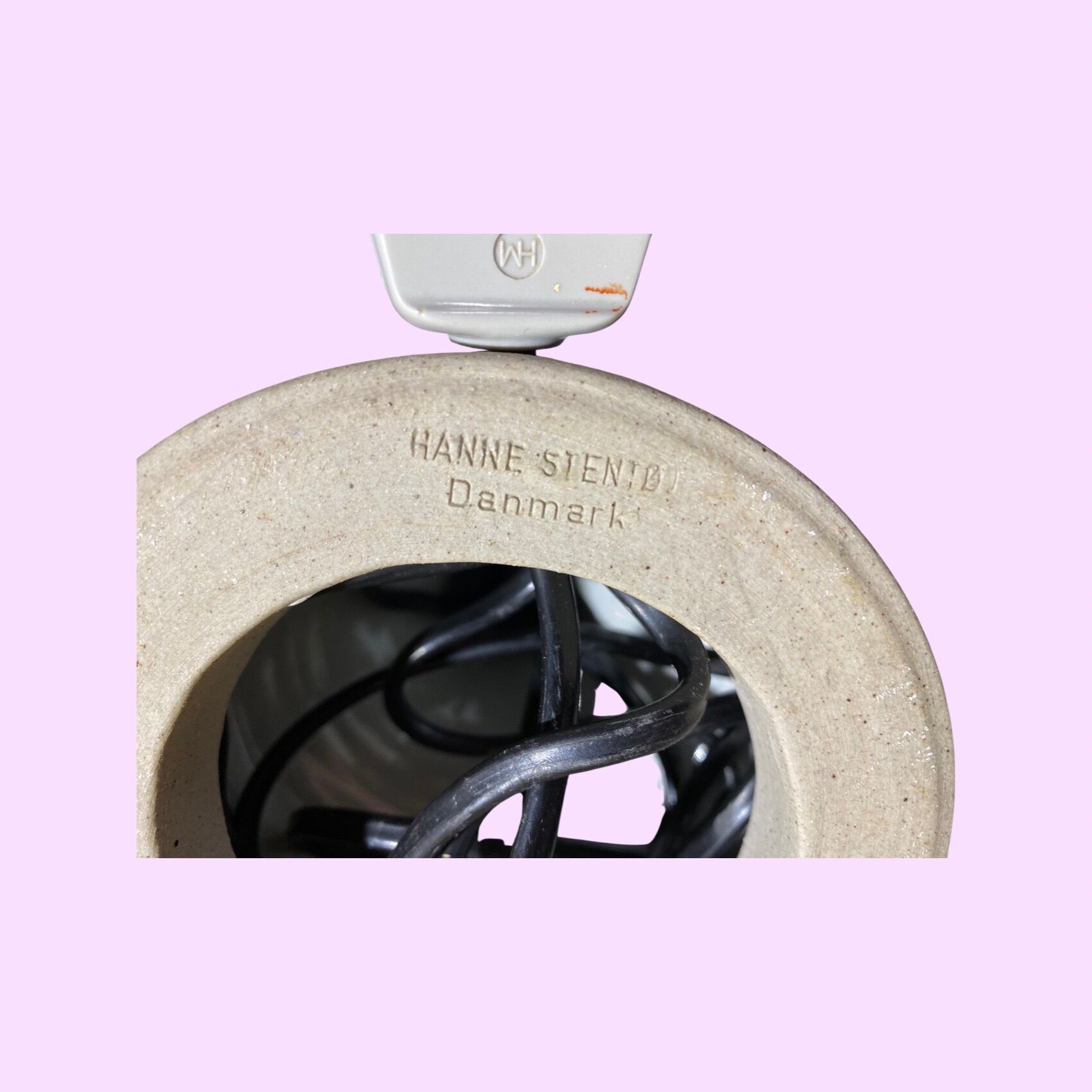 Stentøj Vintage Table Lamp Made In Denmark 1960s - Ceramic Lighting Designed by Hanne Stentøj