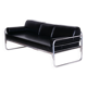 Bauhaus Sofa in Chrome and Leather by Hynek Gottwald, Czech, 1930s