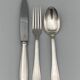Menagere art deco metal silver 36 pieces silver halberd head