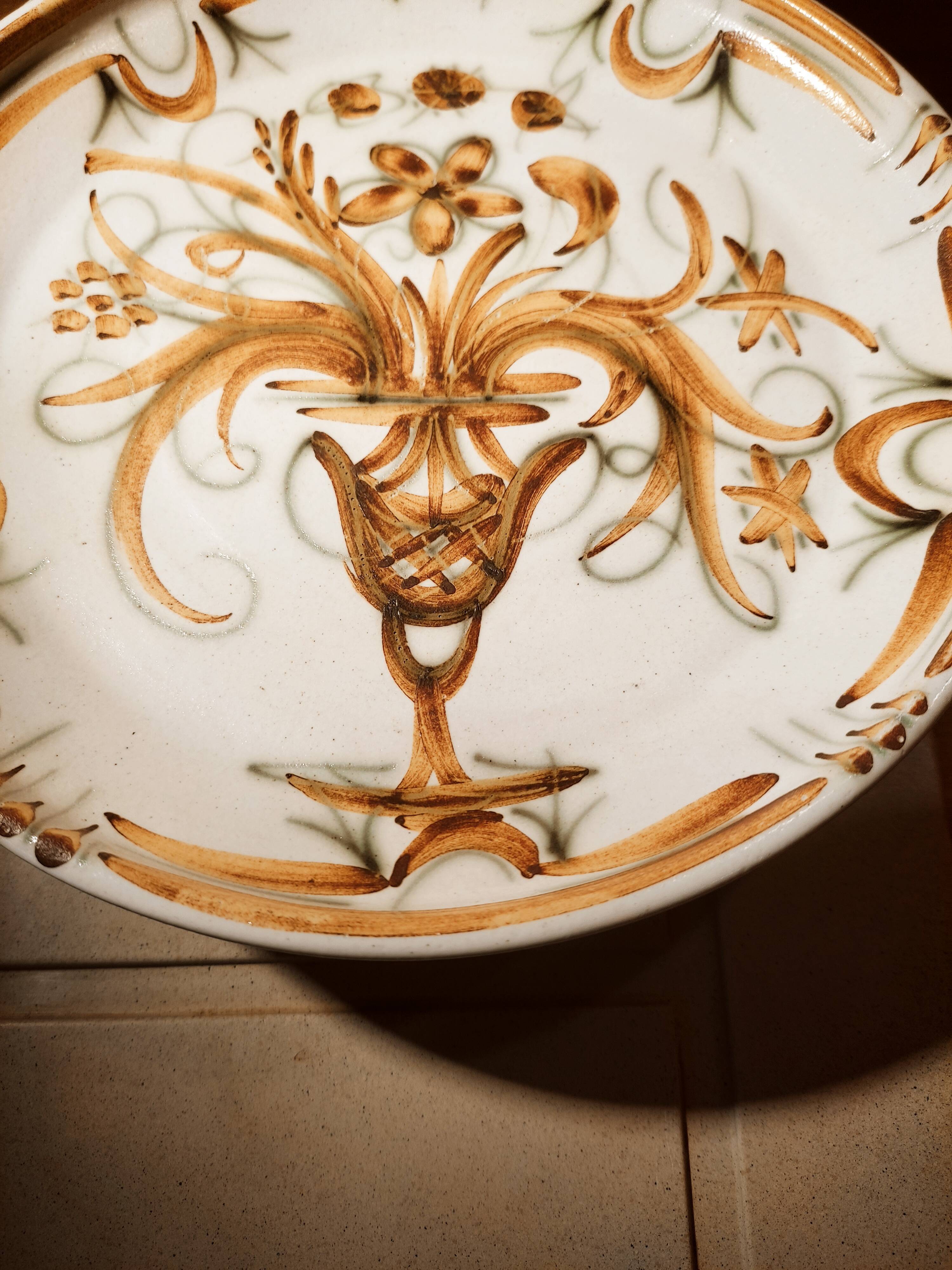 Set de 4 assiettes bretonnes en grès Keraluc