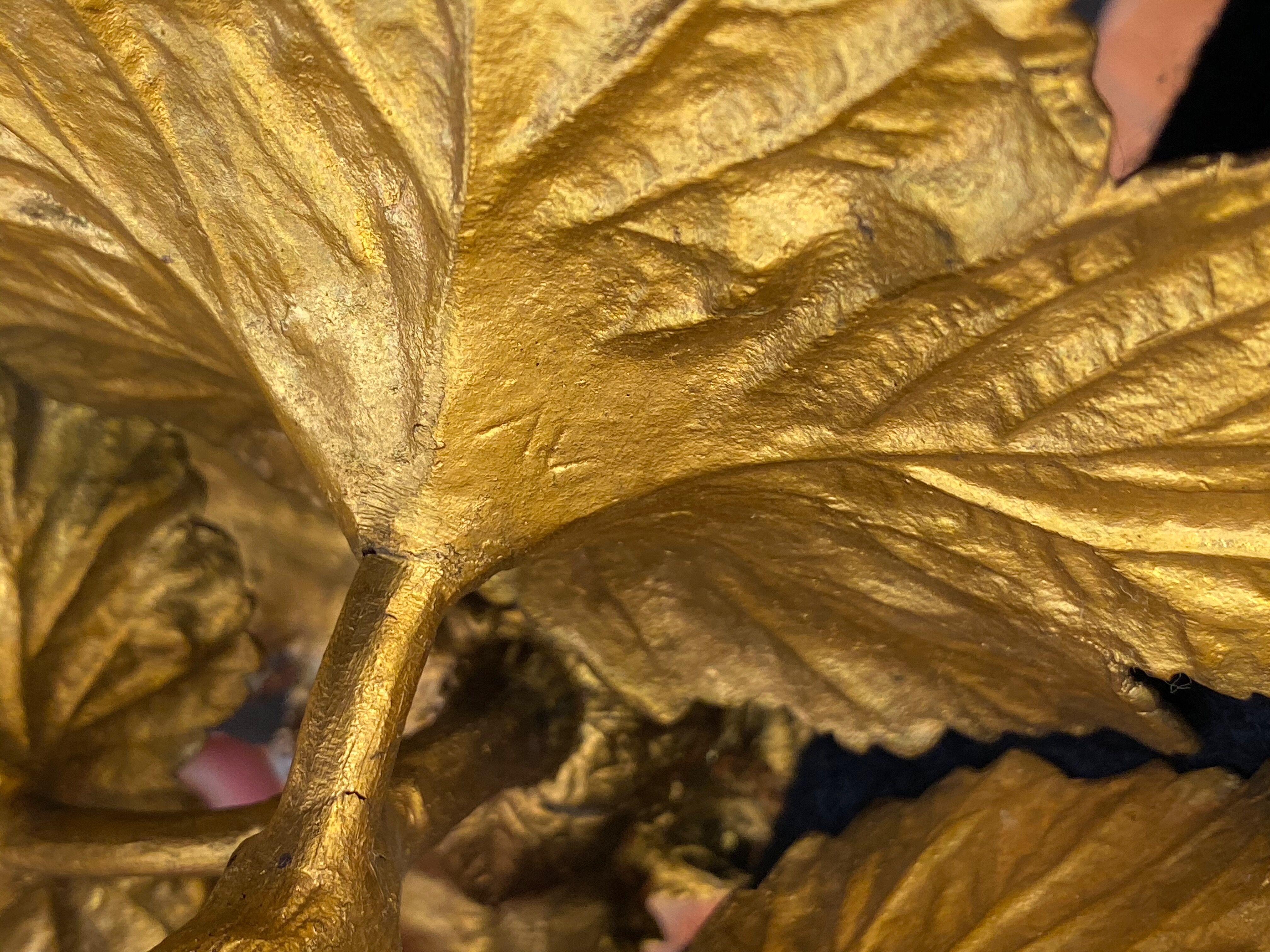 Brass candleholder art deco, 1930
