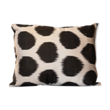 Black ivory Silk Spotted Cushion Cover
