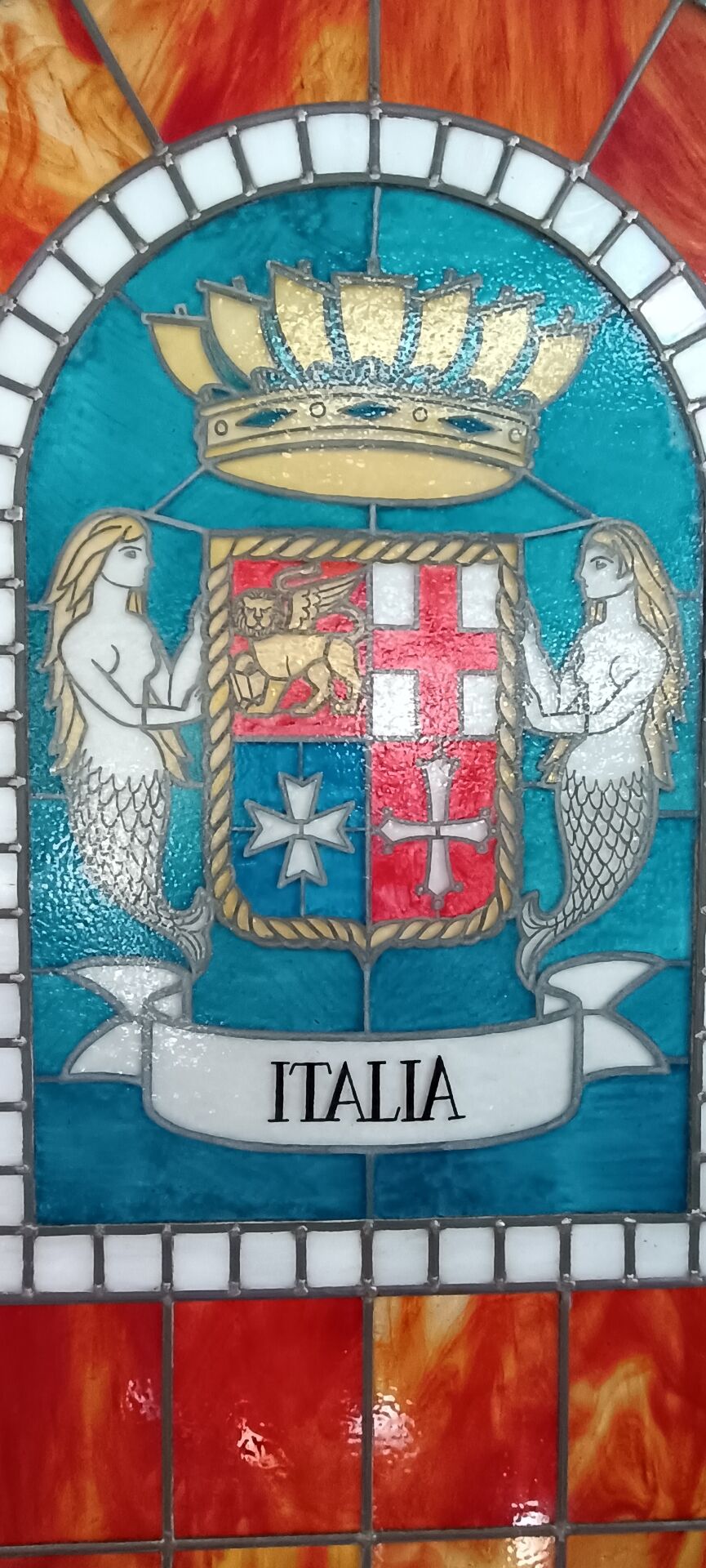 Pair of stained glass windows