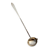 Punch ladle, cocktail, in silver-plated cherry metal.