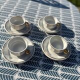 4 bistro cups Pillivuyt France