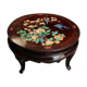 Table basse forme circulaire en bois laqué à décor d'oiseau Chine extrême-orient