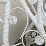 Peacock rattan armchairs