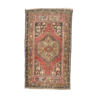 Vintage turkish oushak rug 150x87 cm carpet