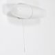 White double wall lamp Bauhaus Wilhelm Wagenfeld, Linder Germany, 1950s