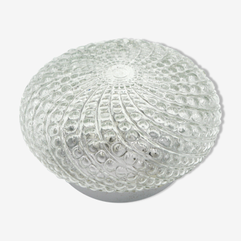 Molded glass ceiling lamp