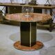 Table circulaire dans le goût de Willy Rizzo 1970’s