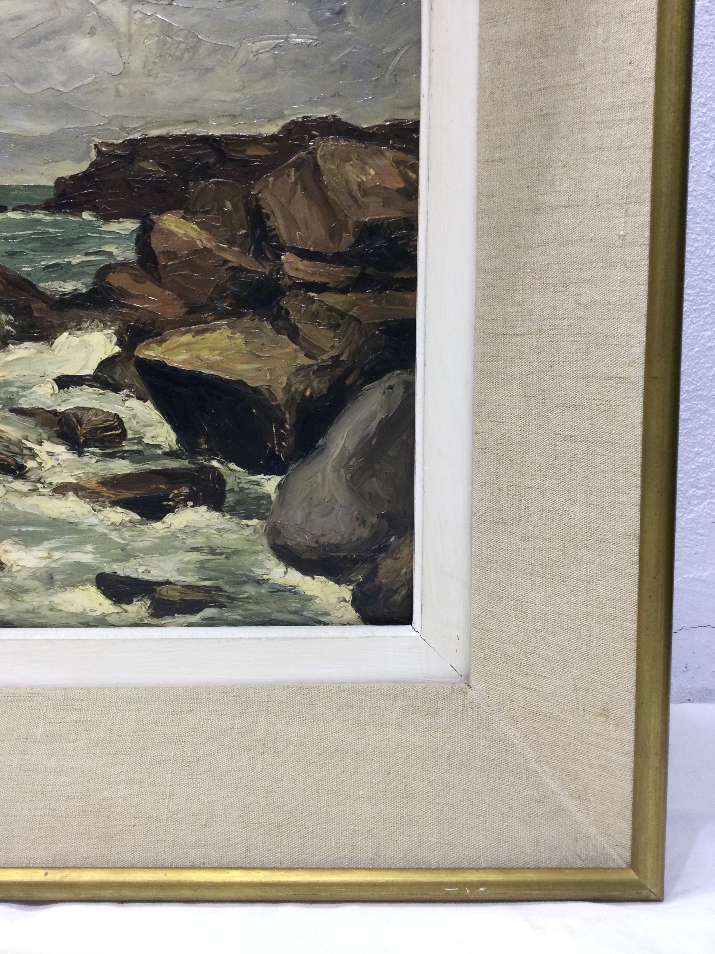 A. Ledieu - Oil "Seascape"