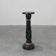 Antique Black Belgian Marble Column, France ca. 1900