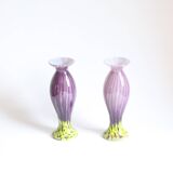 Art Nouveau glass vases by Franz Welz, Czech republic 1930s.