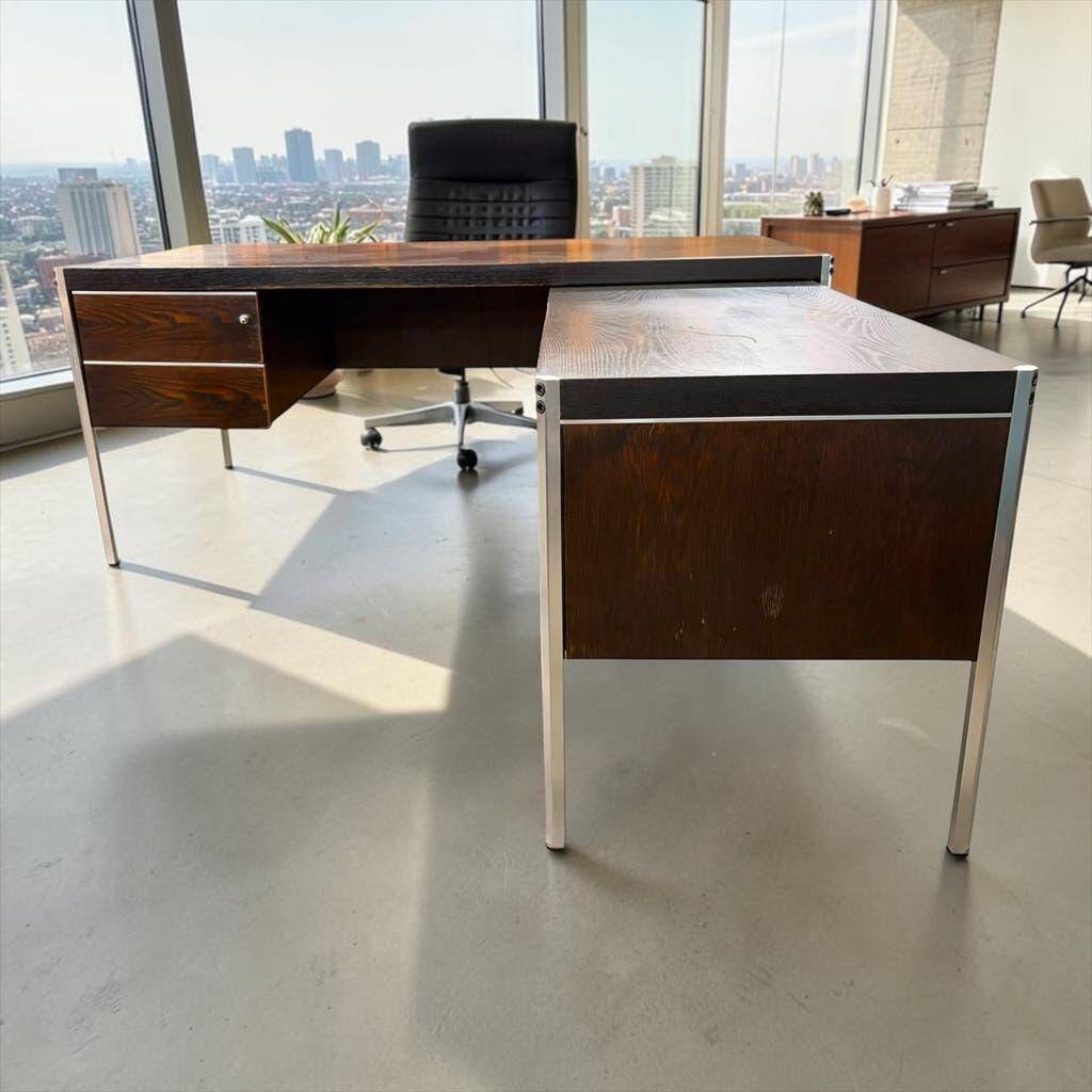 XL vintage executive desk / EFAC corner desk
