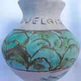 CERAMIC VASE - ABSTRACT DECORATION - R.COUVELAIRE - J.MASSIER - VALLAURIS -