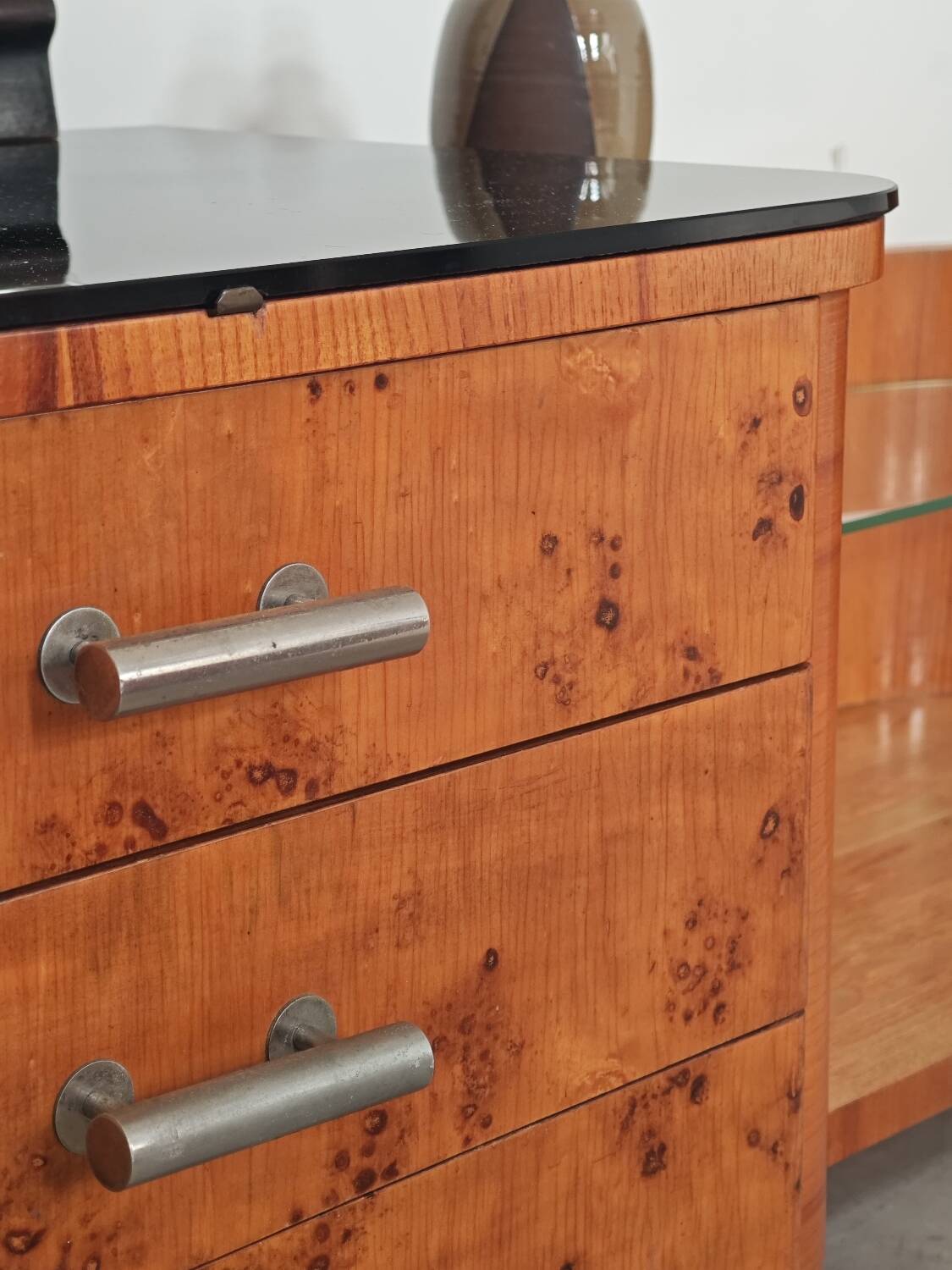 Jindrich Halabala dressing table and bedside tables for Up Zavody 1950