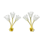 Pair of brass sconces by Stejnar for Nikoll, Austria, 1960
