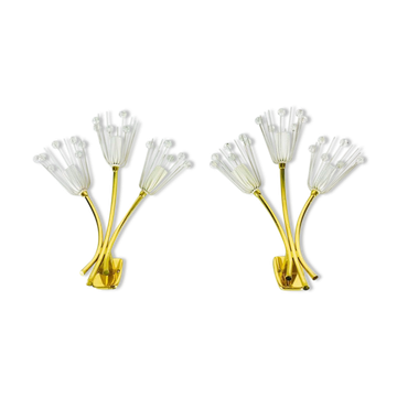Pair of brass sconces by Stejnar for Nikoll, Austria, 1960