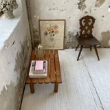 Table basse / porte-bagages style Rainer Daumiller
