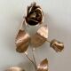 Vintage wall lamp in gold metal and white opaline