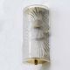 Pair of Modern Italian Murano Glass and Brass Wall Sconces "Corteccia", 80s