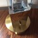 Touch cube lamp in plexiglas and brass 1970